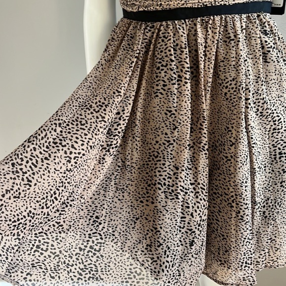 GUESS Leopard Print Strapless Black / Brown Mini Dress Size M‎ NWT - Picture 15 of 15